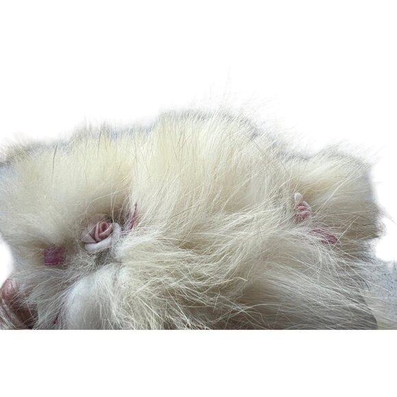 Signed Timeless Teddies Bear Recycled Fox Fur COA Handmade by Debbie Siqouin - Picture 6 of 10